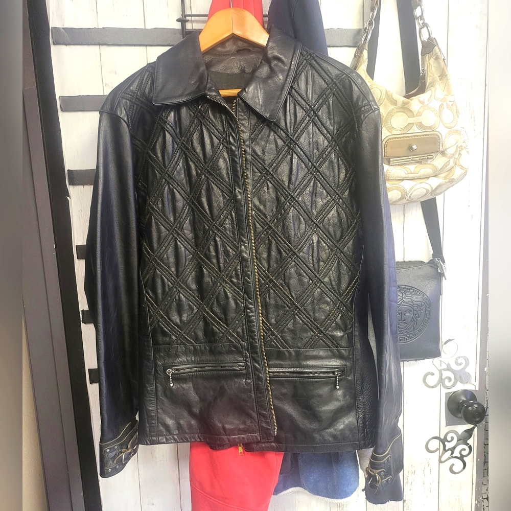 Rare Vintage Calugi e Gianelli Leather Jacket